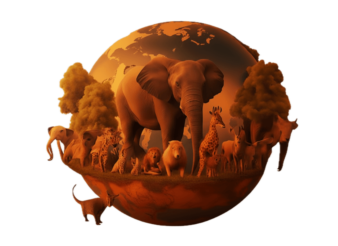African Wildlife Globe
